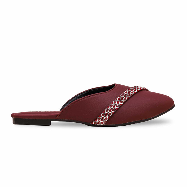 Maroon Casual Mule CL1842