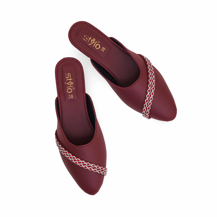 Maroon Casual Mule CL1842