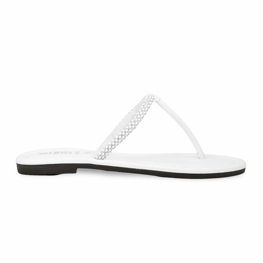 White Casual Chappal CL1891