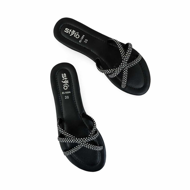 Black Casual Slipper CL1894