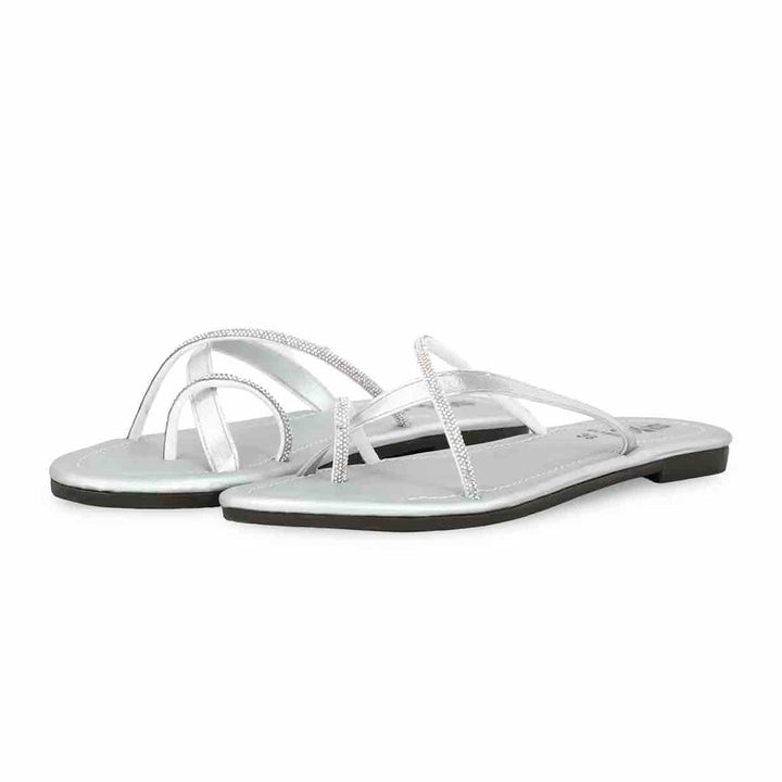 Silver Casual Chappal CL1895