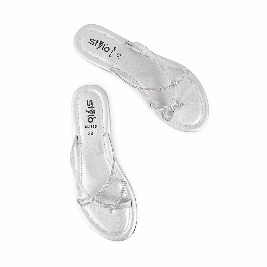 Silver Casual Chappal CL1895