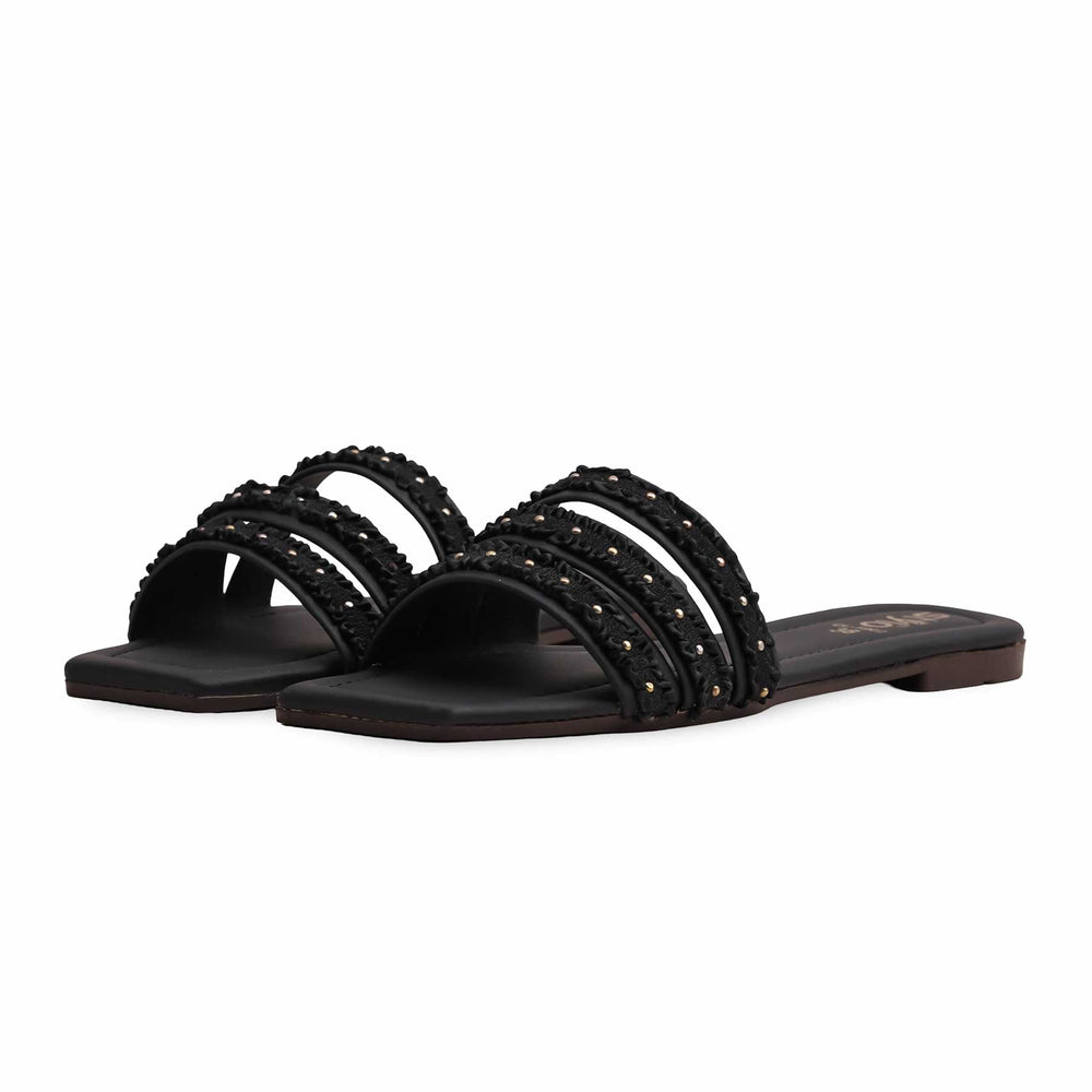 Black Casual Slipper CL1902