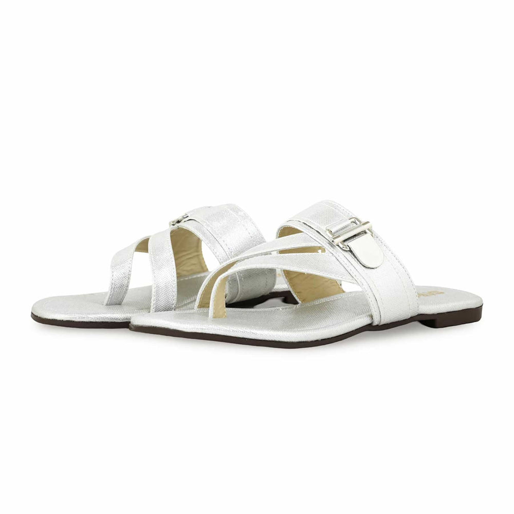 Silver Casual Chappal CL1925