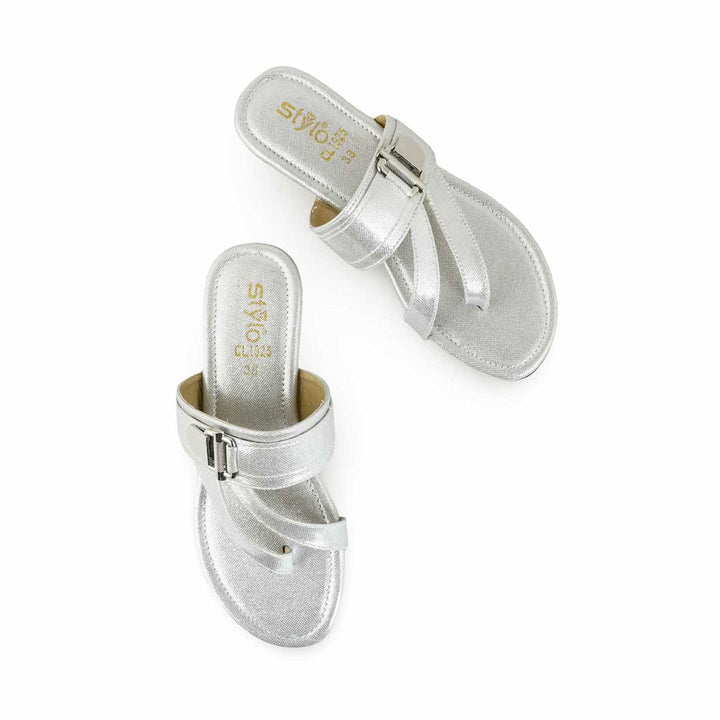 Silver Casual Chappal CL1925