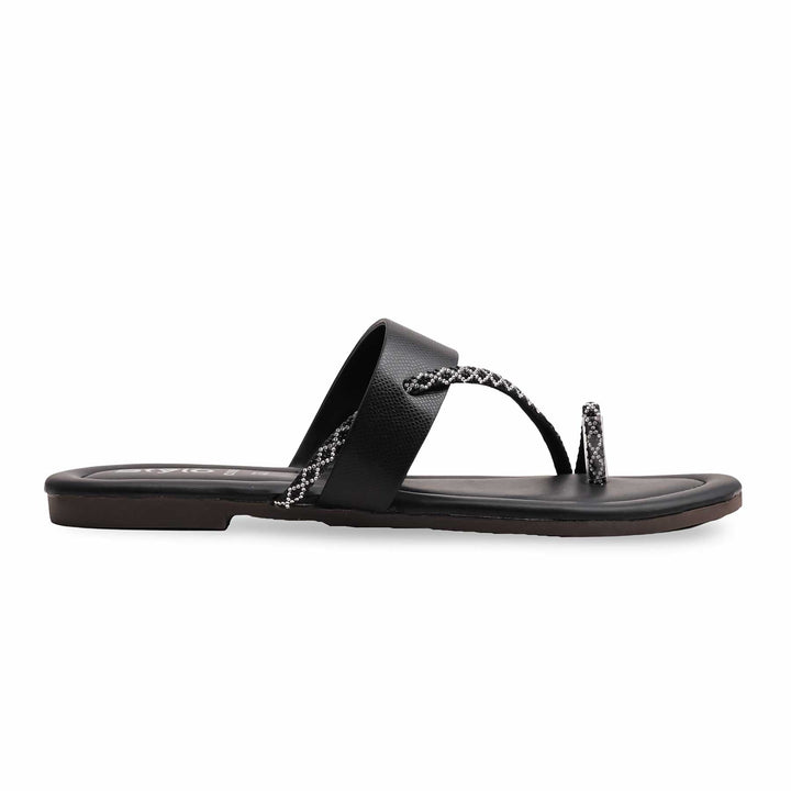 Black Casual Chappal CL1935