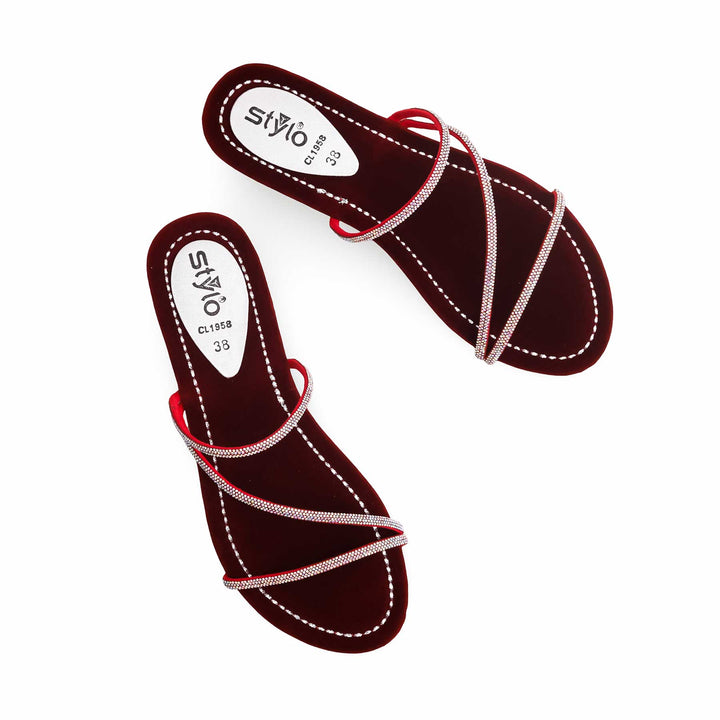 Maroon Casual Slipper CL1958