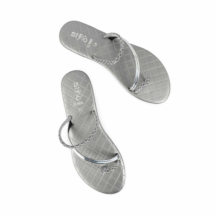 Silver Casual Chappal CL1968