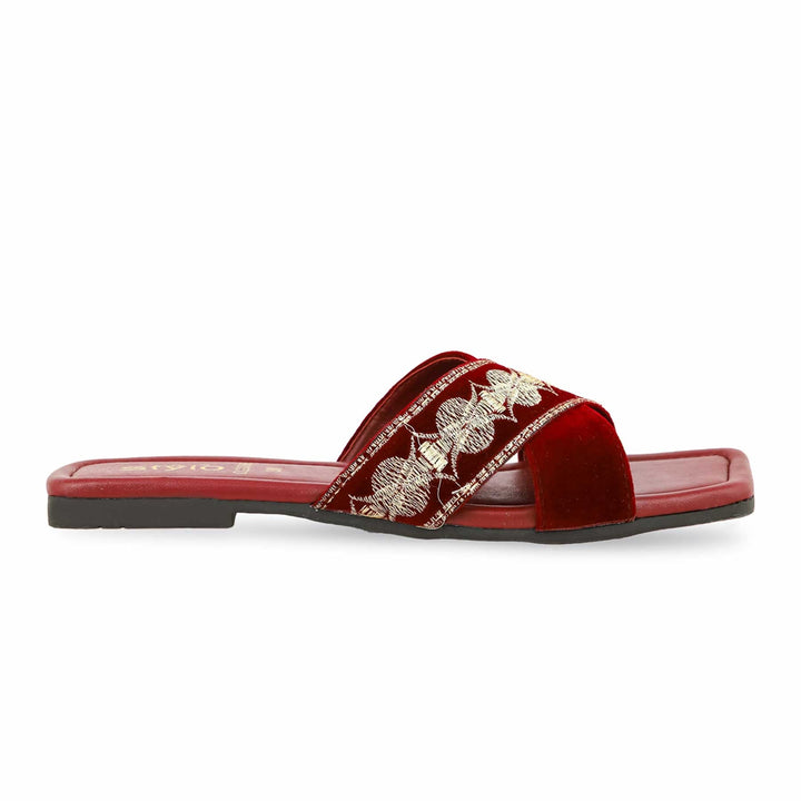 Maroon Casual Slipper CL2006