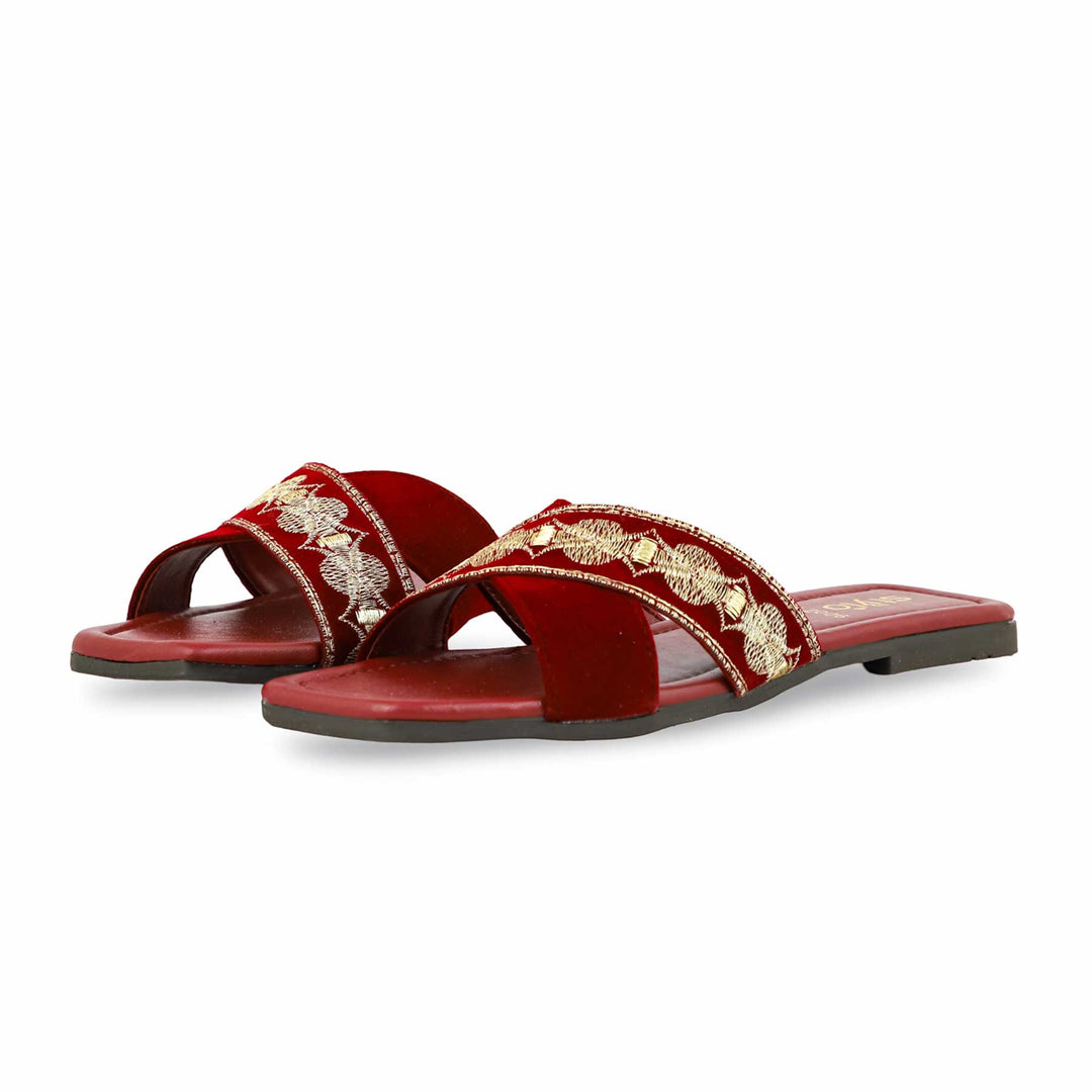 Maroon Casual Slipper CL2006