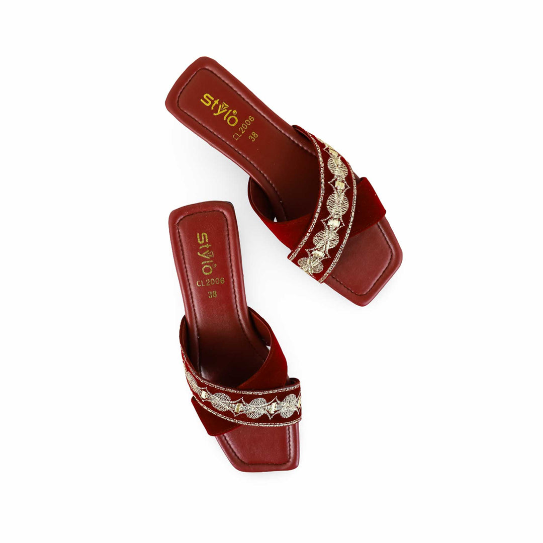 Maroon Casual Slipper CL2006