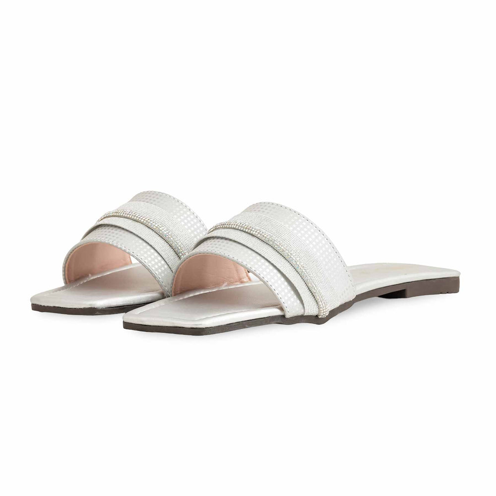 Silver Casual Slipper CL2010