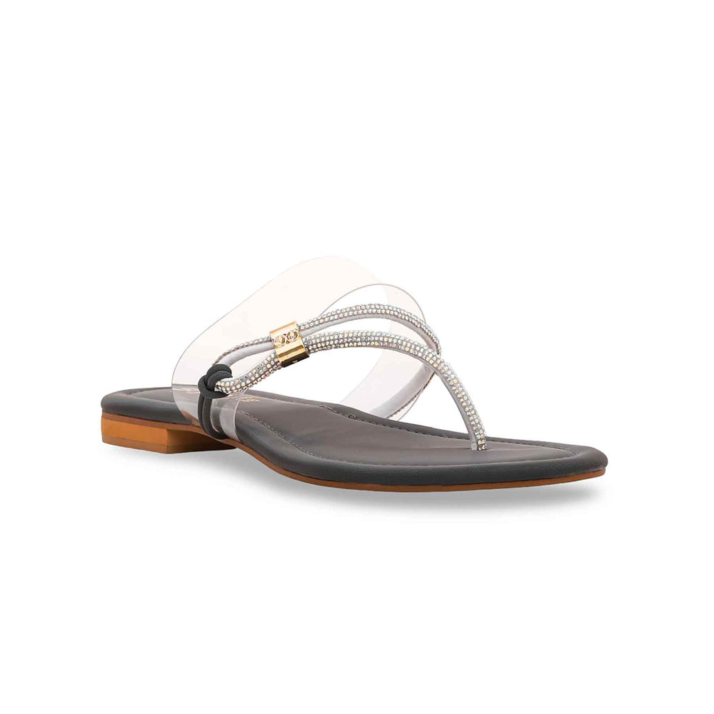 Grey Fancy Chappal FN0686