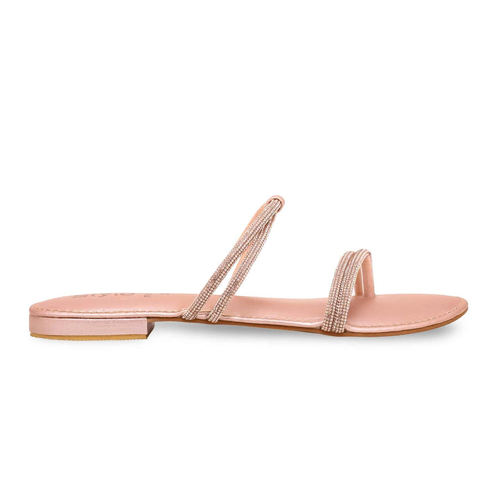 Peach Fancy Chappal FN0734