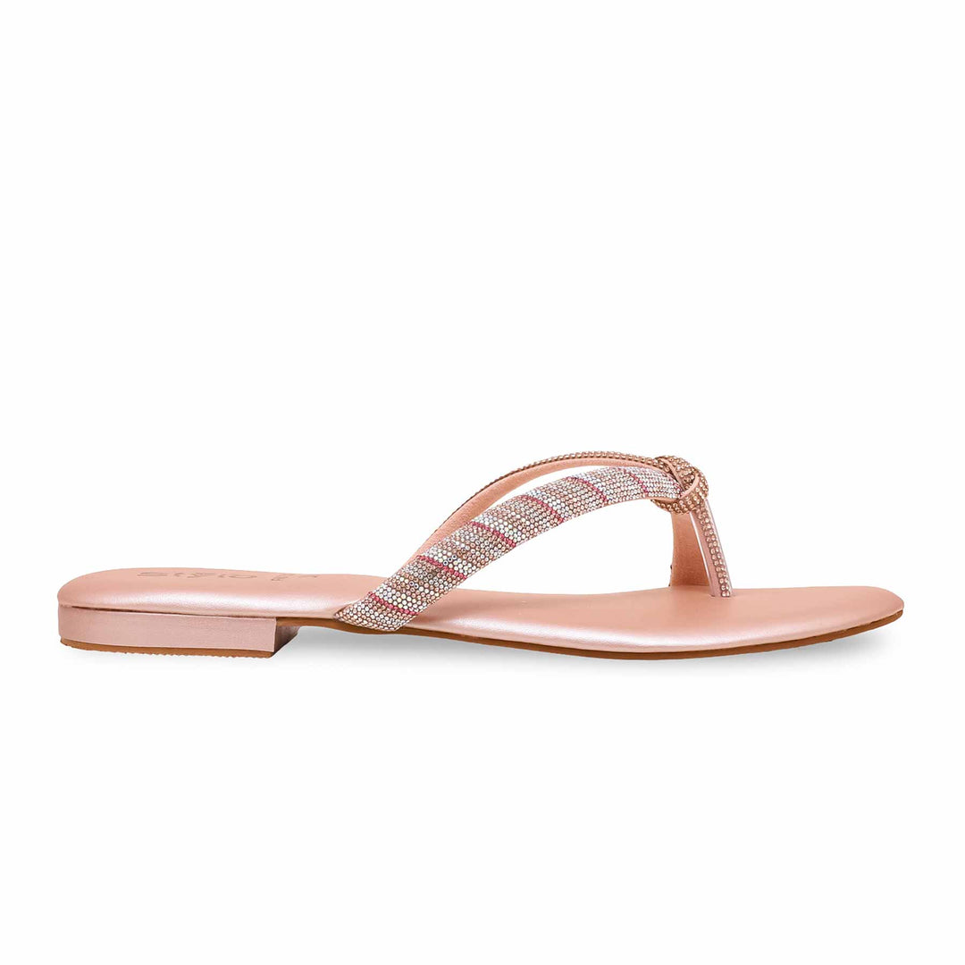 Peach Fancy Chappal FN0736