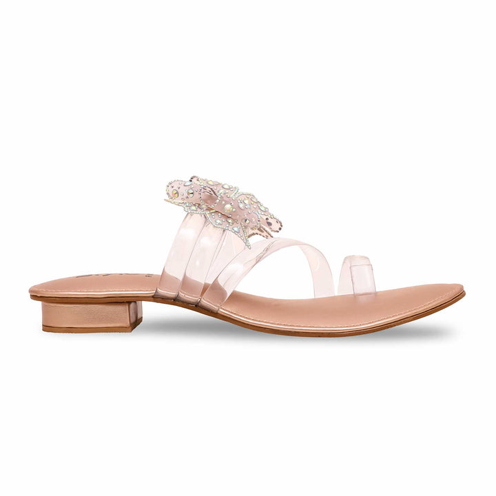 Peach Fancy Chappal FN0751