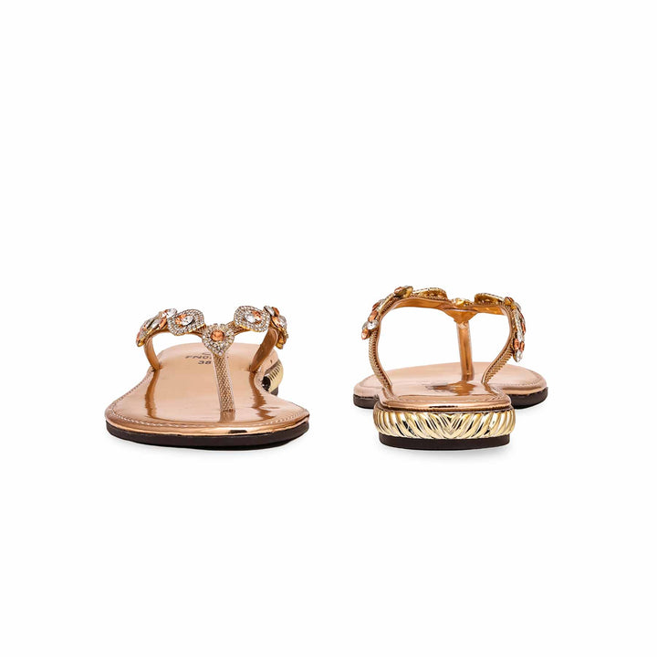 Peach Fancy Chappal FN0752