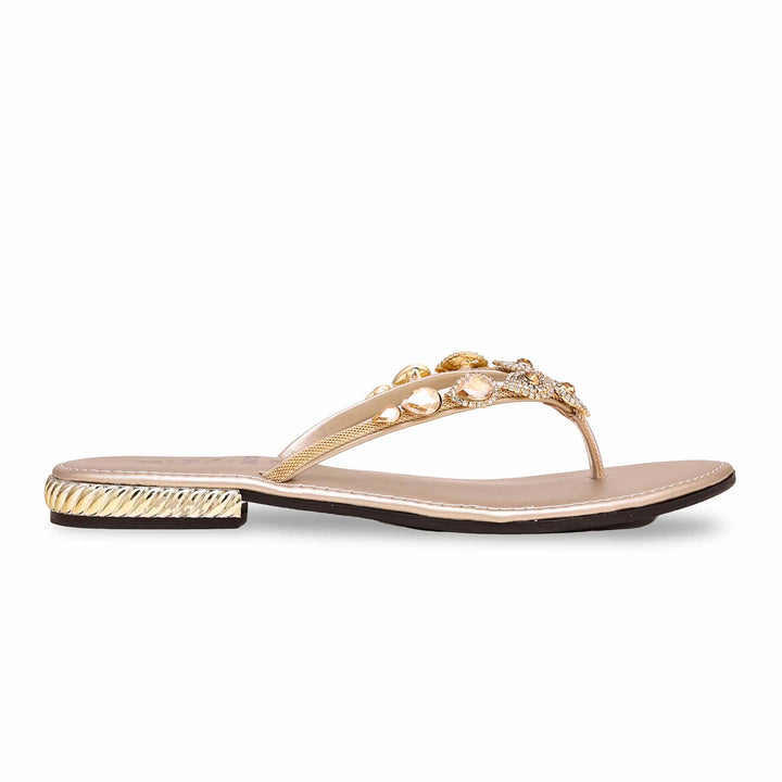 Golden Fancy Chappal FN0753