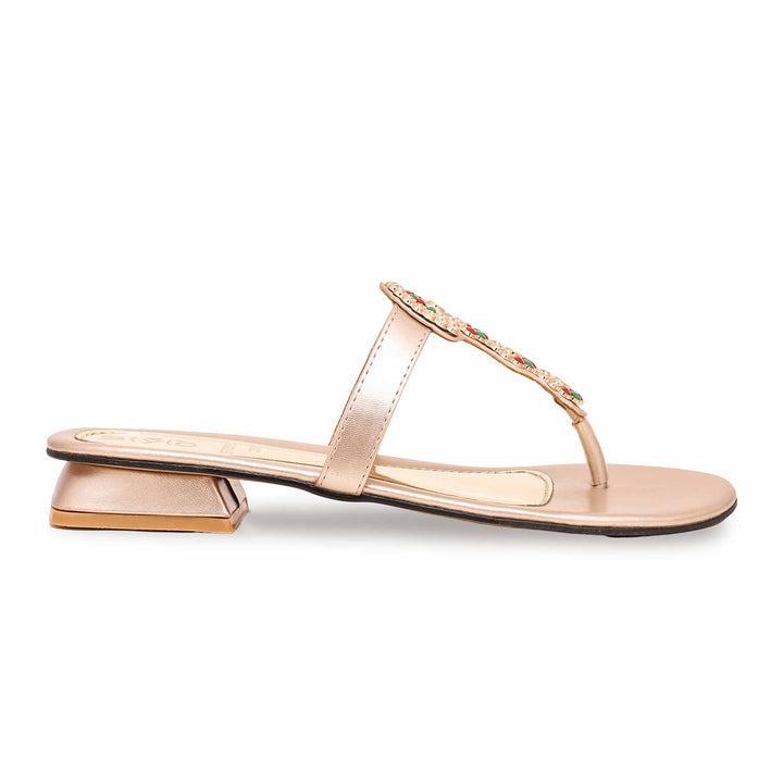 Golden Fancy Chappal FN0759