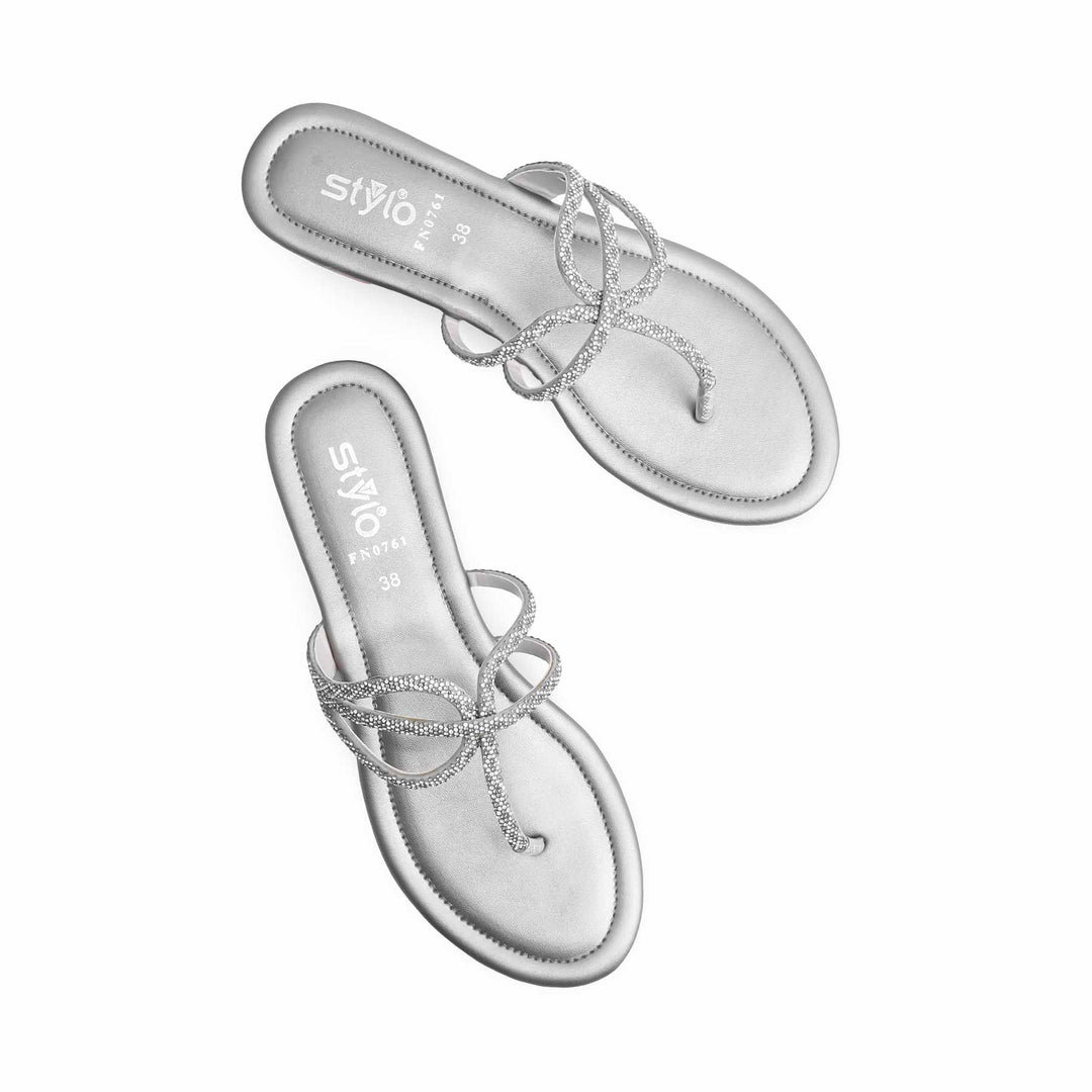 Grey Fancy Women Chappal FN0761