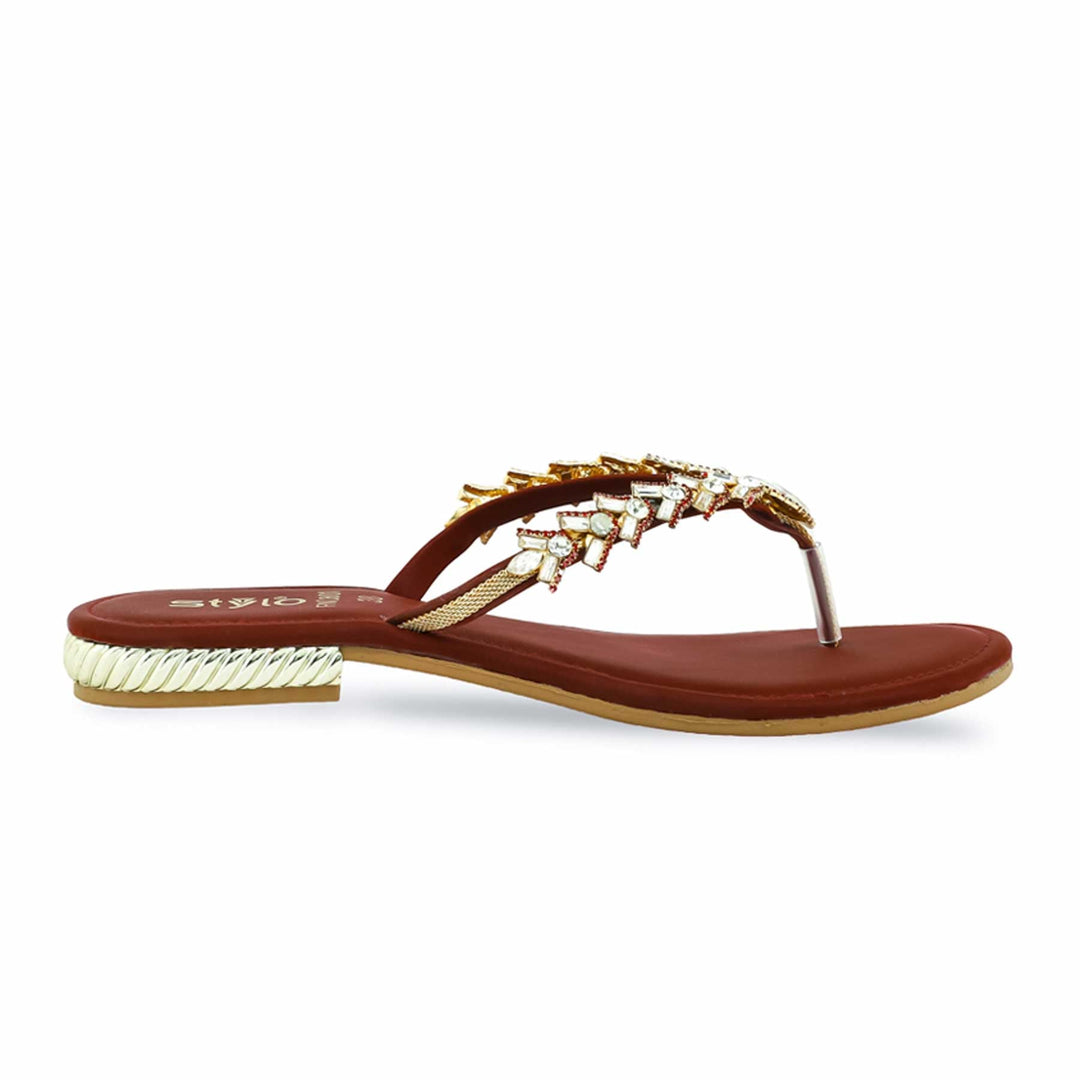 Maroon Fancy Chappal FN0801