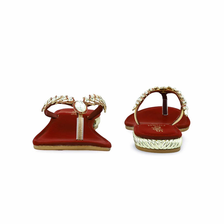 Maroon Fancy Chappal FN0801