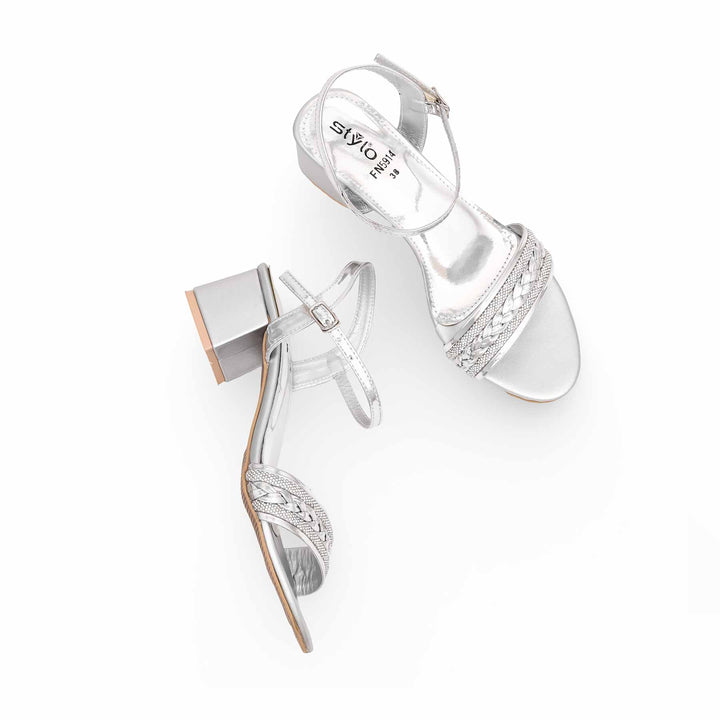 Silver Fancy Sandal FN5914