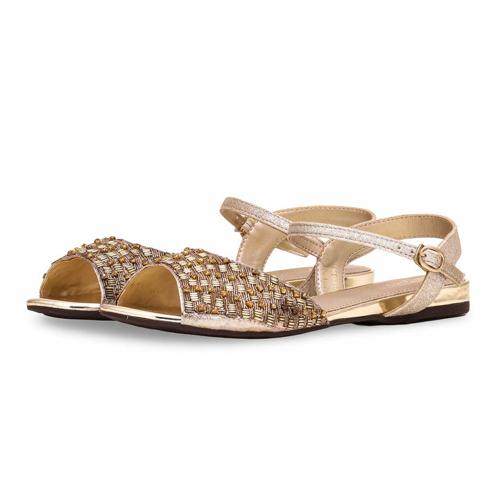 Golden Fancy Sandal FN5998