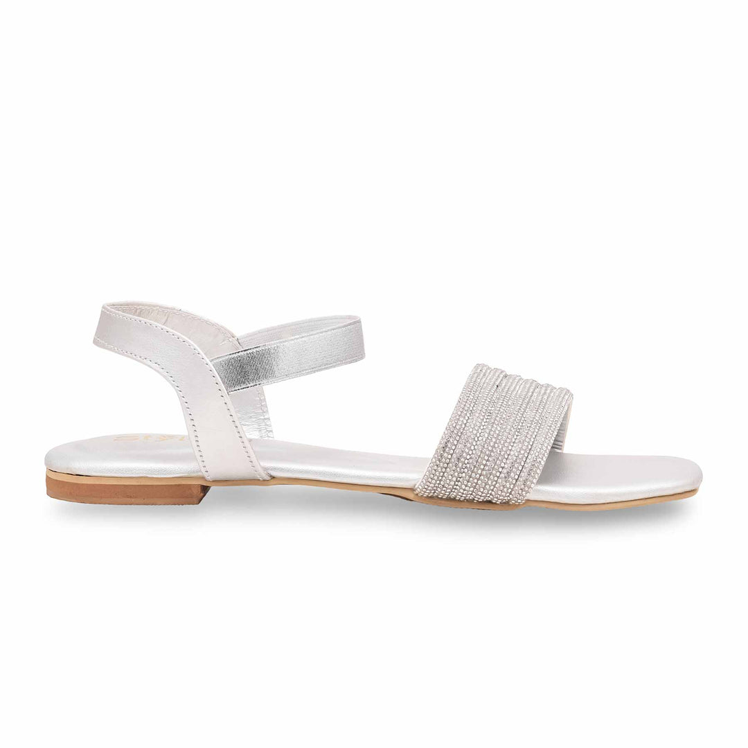 Silver Fancy Sandal FN6014