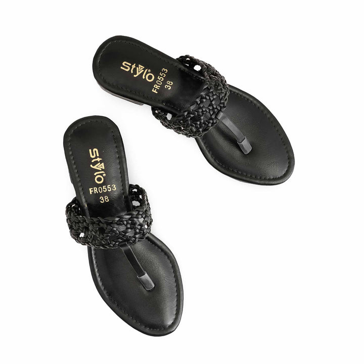 Black Formal Women Chappal FR0553