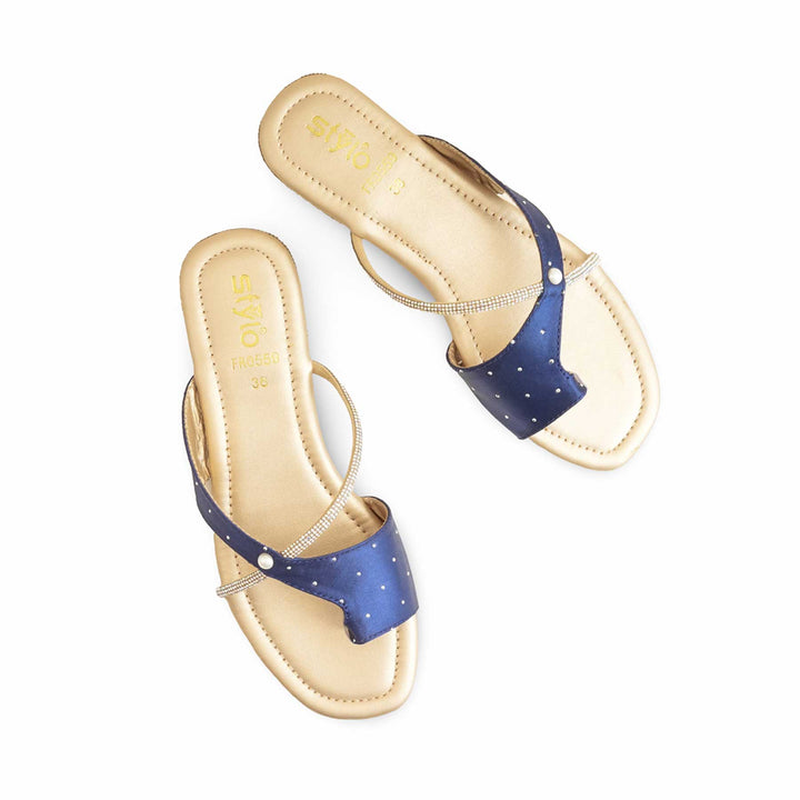 Blue Formal Chappal For ladies FR0559