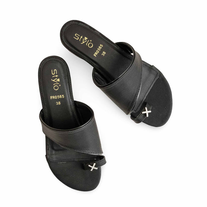 Black Formal Chappal FR0565