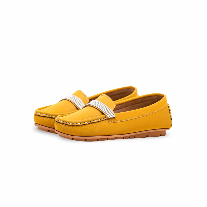 Girls Yellow Casual Moccasin KD0887