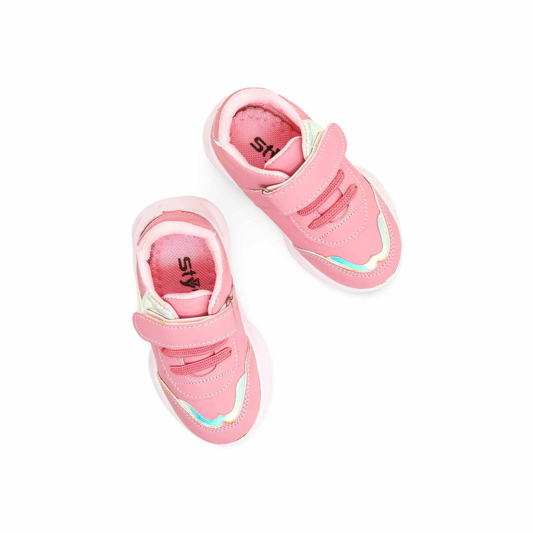 Girls Pink Casual Jogger KD1813