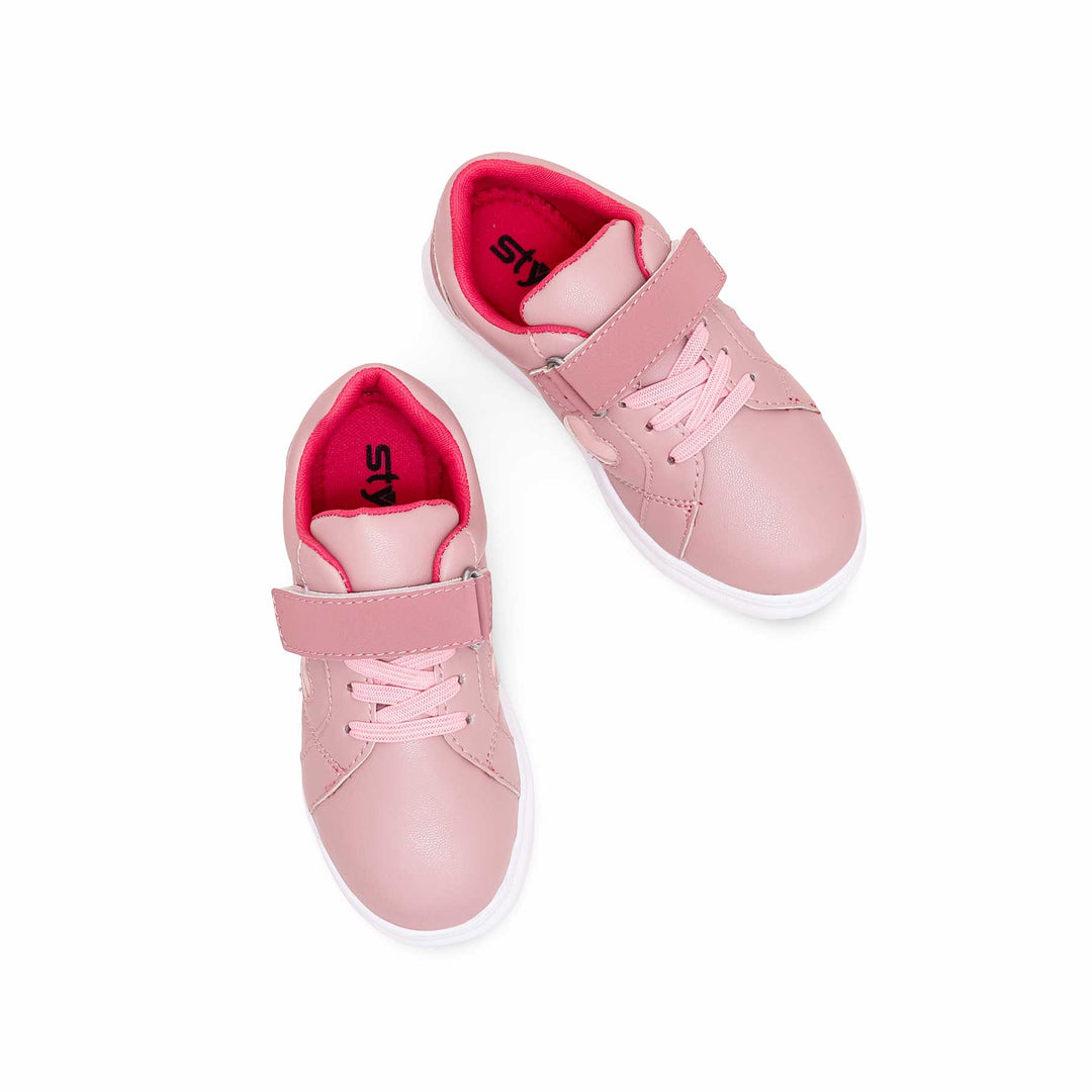 Girls Pink Casual Jogger KD1855