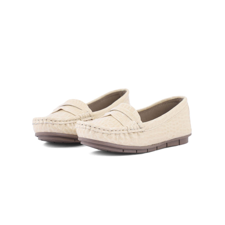 Girls Beige Casual Moccasin KD2409