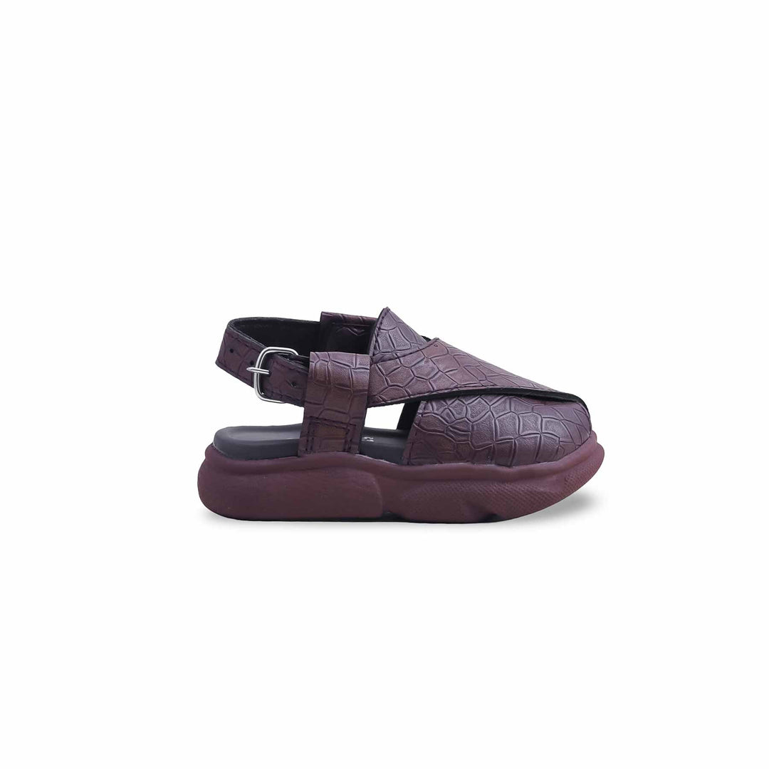 Boys Brown Peshawari Chappal KD4725