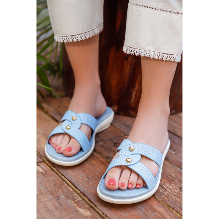 Blue Women Casual Slipper - M1139790