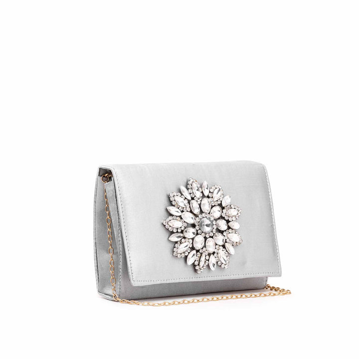 Silver Casual Clutch P15152