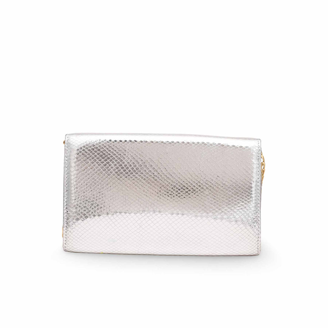 Silver Fancy Clutch P15323