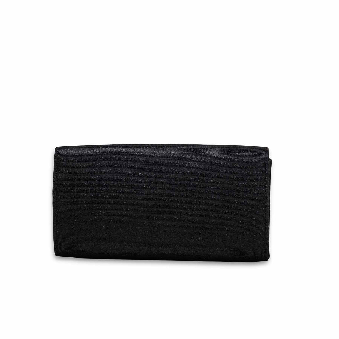 Black Fancy Clutch P15350