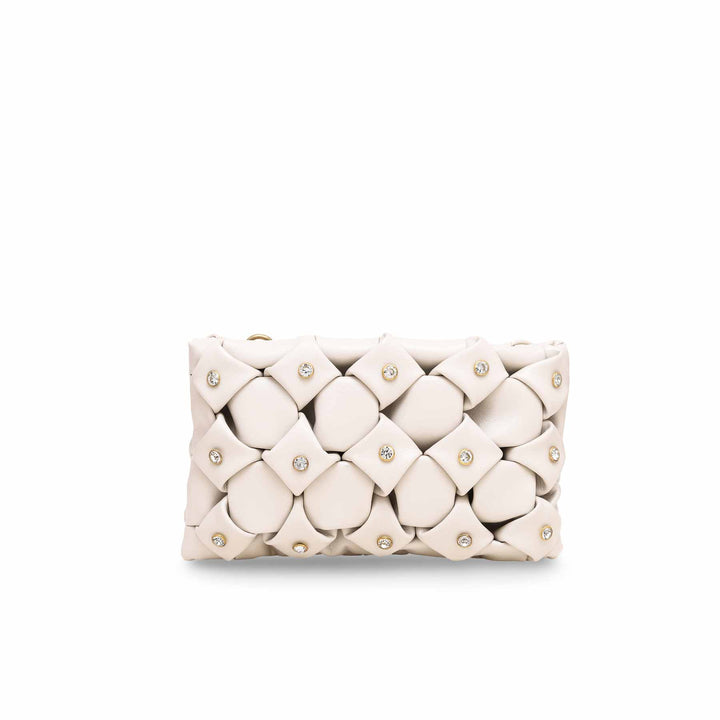 White Casual Clutch P55364