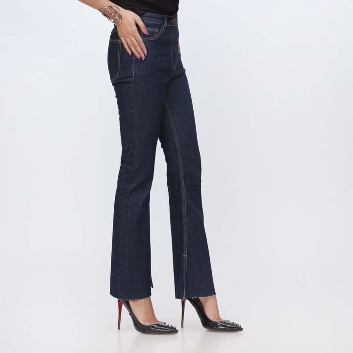 Navy Bell Bottom Denim Pant PS1542