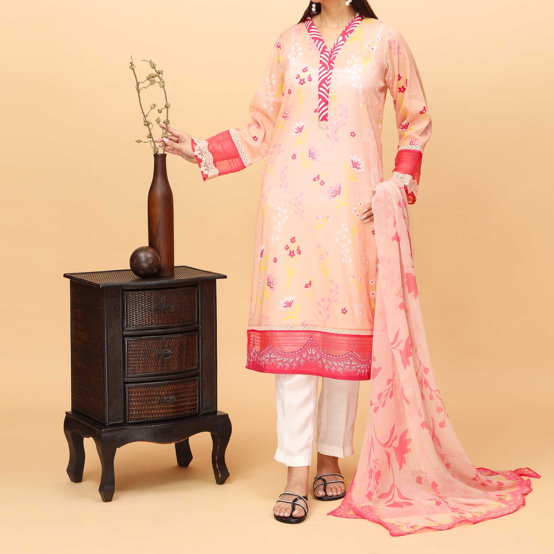 2PC Digital Printed Lawn Suit PS4389