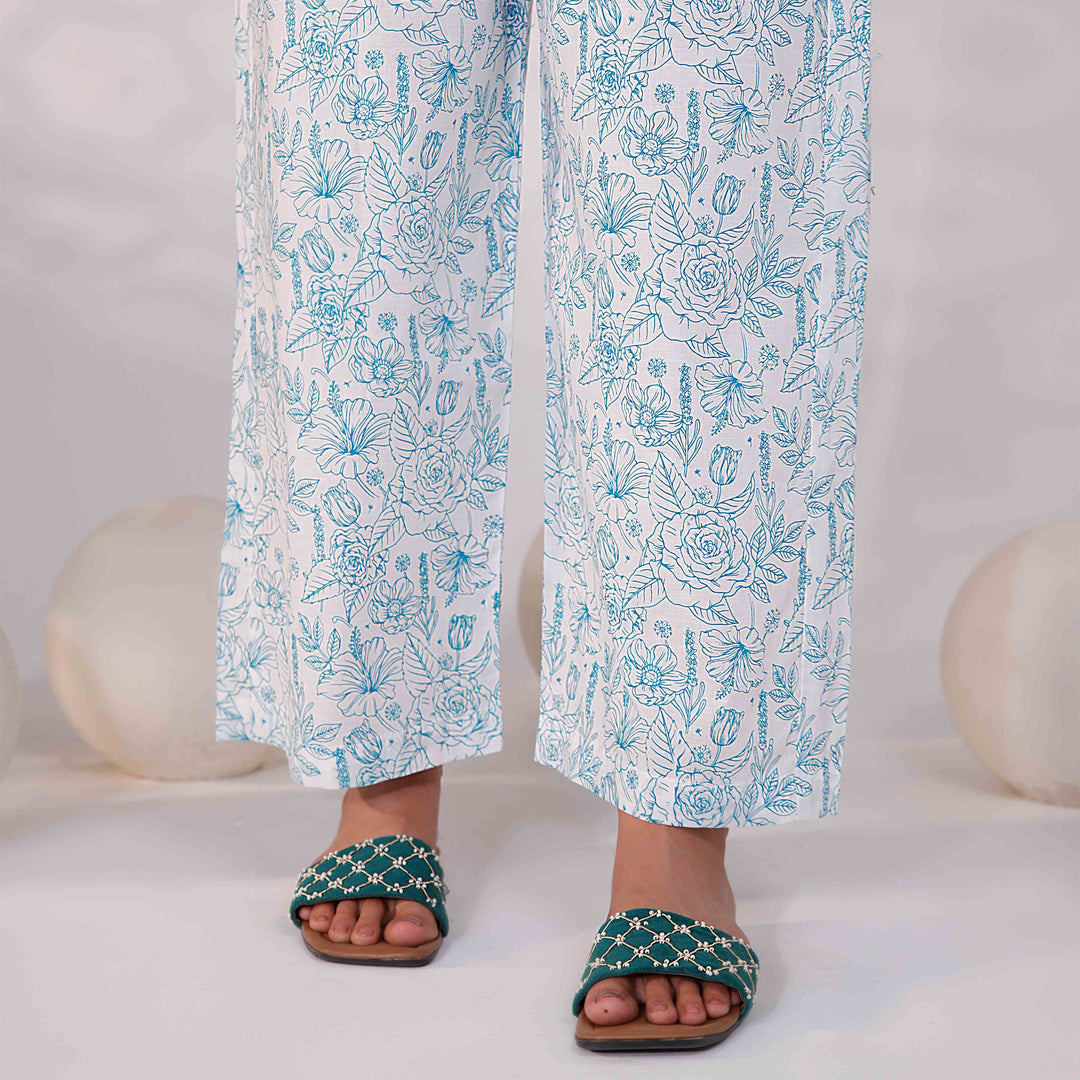 Ferozy Screen Printed Cambric Trouser PS4587