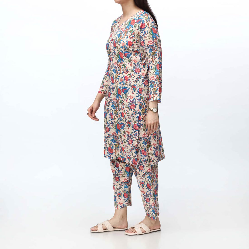 2PC- Unstitched Digital Printed Lawn Suit PS4844