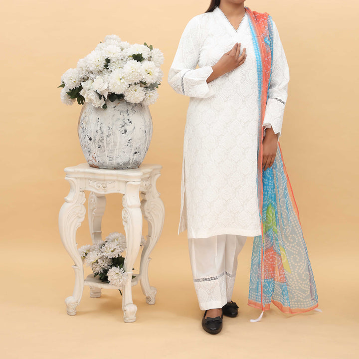 3PC- Printed Cambric Suit PS5023