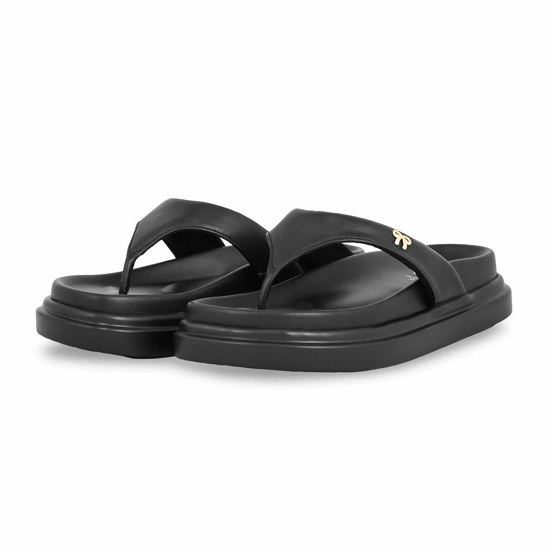 Black Formal Chappal PU0373