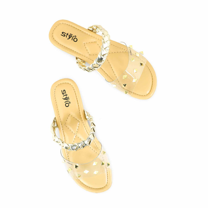 Golden Formal Slipper PU0472