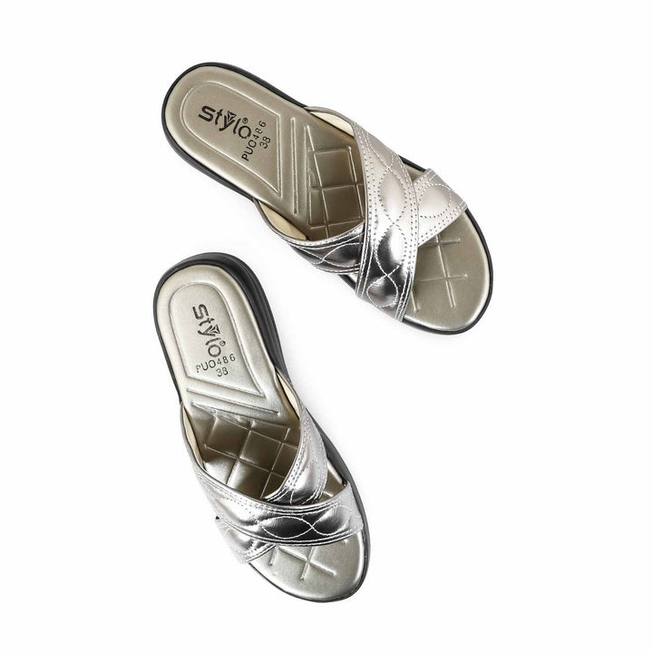 Grey Formal Slipper PU0486